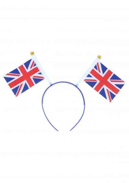 Union Jack Stirnband, UK-Flaggen-Design, 9 cm x 6 cm, patriotisches Accessoire