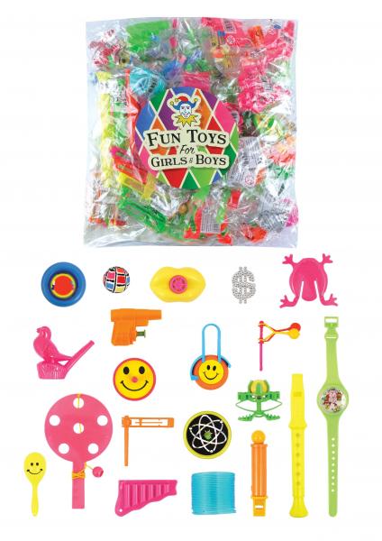 Vielseitige Spielzeugtasche, 20er Set, Farbenmix mit praktischem Tragegriff