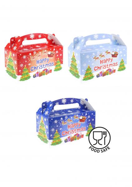 Weihnachts-Lunchbox 22,5L x 9,5B x 12H cm, Brotzeitbox mit festlichem Design