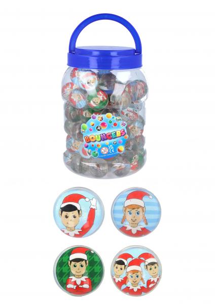 Weihnachtskugeln 'Elfin' 3,3 cm, 4 Farben sortiert, Deko-B&auml;lle