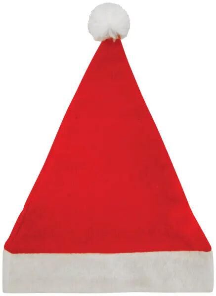 Weihnachtsmann-M&uuml;tze Mit Bommel, 30cm x 40cm - Erwachsenengr&ouml;&szlig;e, Festliche Kopfbedeckung
