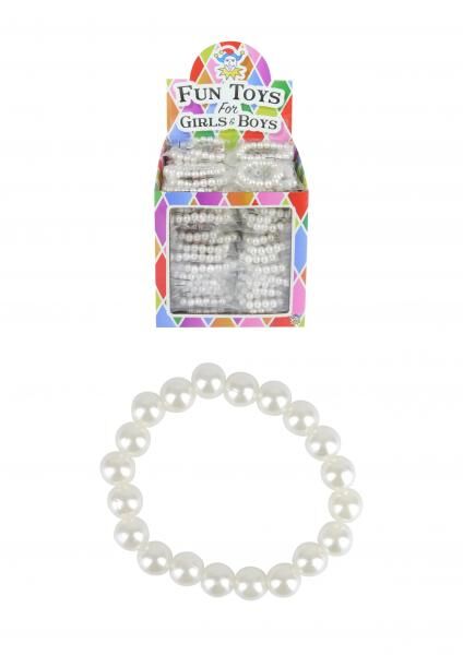 Wei&szlig;es Perlenarmband, 14 cm x 0,8 cm &ndash; eleganter Damenschmuck
