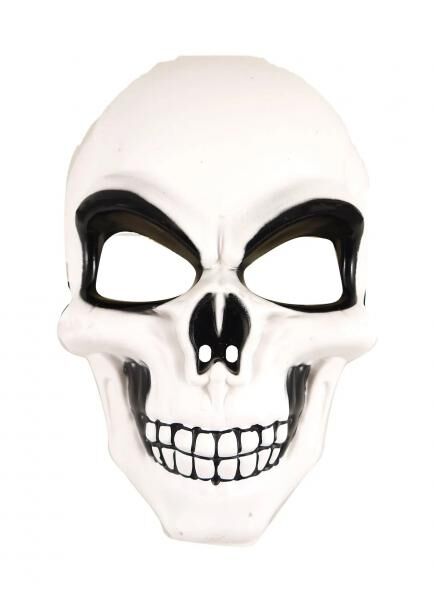 Wei&szlig;es Skelett Masker F&uuml;r Erwachsene - Gruseliges Halloween Kost&uuml;mzubeh&ouml;r