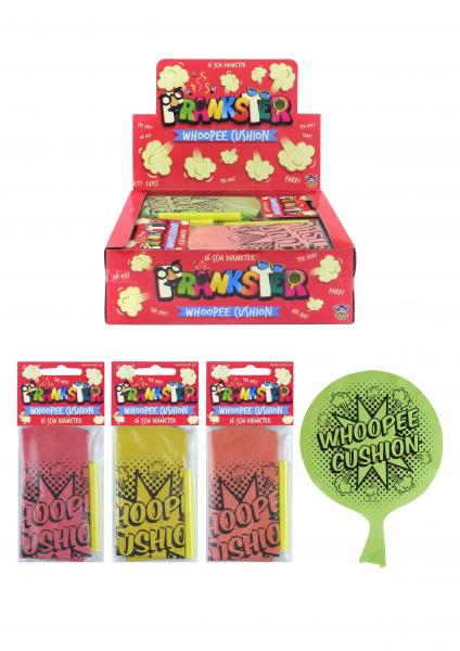 Whoopee Kissen, 16,5 cm, 4 verschiedene Farben - Klassisches Scherzartikelen-Spielzeug