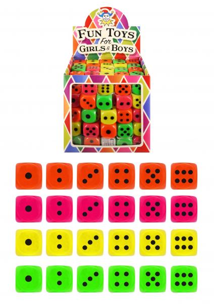 W&uuml;rfelset - 2,5 cm, 4 verschiedene Farben