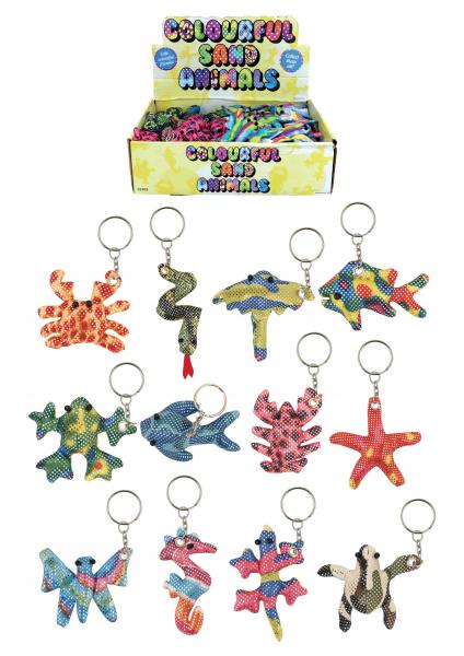 Zandtiere, 7-12 cm, 12Er-Pack in verschiedenen Farben - Sensorische Pl&uuml;schtiere f&uuml;r Kinder
