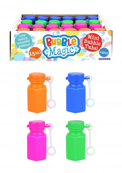 Zauberstab-Seifenblasen 15Ml - Bubble Magic Bunte Seifenblasen f&uuml;r Kinder, Party-Pack
