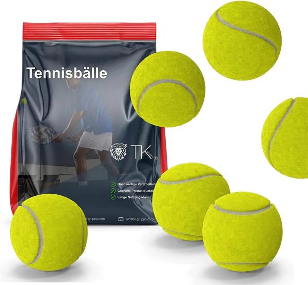 9x Tennisb&auml;lle f&uuml;r Wettkampf & Training - Tennisball Tennis gelb f&uuml;r alle Bel&auml;ge - Trainingszubeh&ouml;r