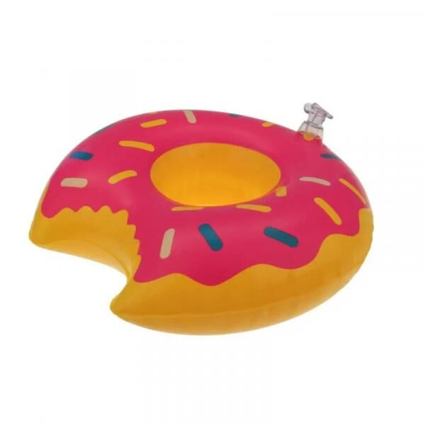 Aufblasbarer Getr&auml;nkehalter in Donut-Form, 22 cm