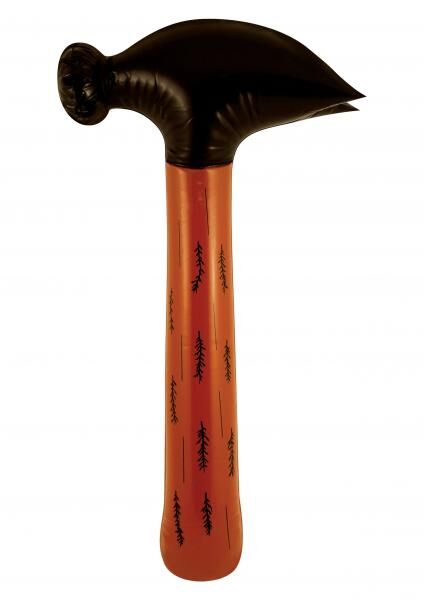 Aufblasbarer Hammer, 86 cm, Braun - Spielzeughammer F&uuml;r Partys & Events