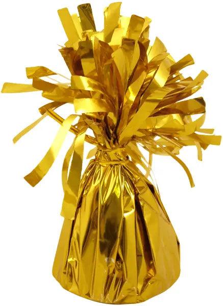 Ballongewicht 160g in Goldfolie - Stabiler Ballonhalter f&uuml;r Partys & Feiern