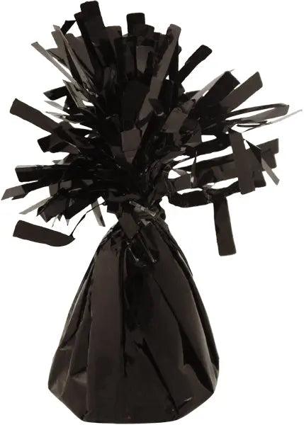 Ballongewicht 160g in Schwarz, Folienbeschichtung, Bodenstabilisator f&uuml;r Luftballons