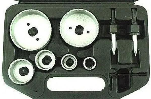 BETON UND FLIESEN LOCHSAEGESATZ : Hochwertiger Beton- und Fliesenlochs&auml;gesatz - Profi Bohrerset f&uuml;r pr&auml;zise Schnitte