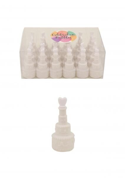 Bubble Hochzeitstorte 17Ml, 7,5 cm, Wei&szlig; - Elegante Mini-Torten f&uuml;r Hochzeiten