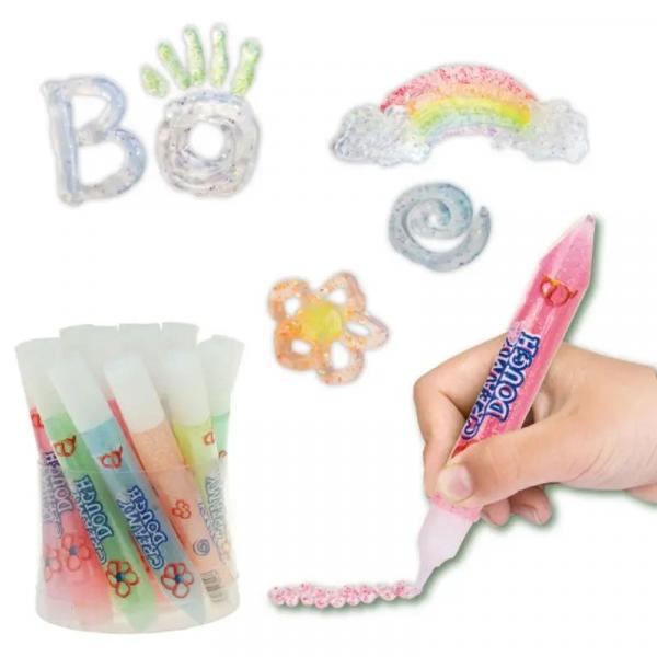Decorative 3D gel pens, tin of 20 with glitter