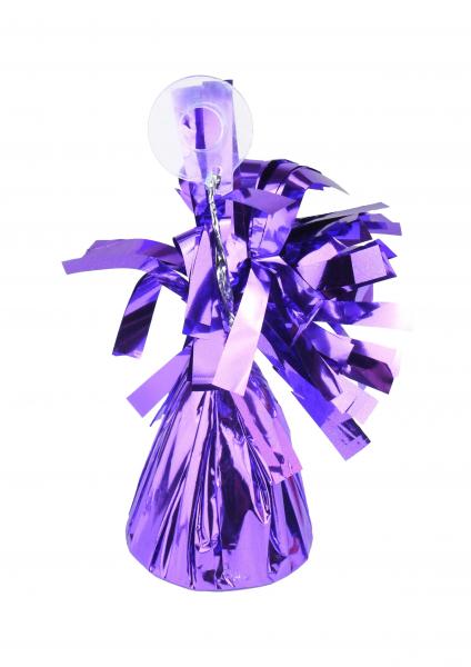 Fliederfarbenes Folienballongewicht 85 g &ndash; stabiles Bodengewicht f&uuml;r Partydekorationen