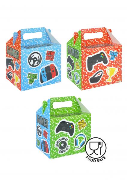 Gamer-Lunchbox, 14L x 9,5B x 12H cm, 3 Designs, robust & trendy f&uuml;r Gaming-Fans