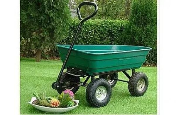 GARTENWAGEN: Premium Gartenkarre: Robuster Nutzwagen f&uuml;r m&uuml;helosen Transport und vielseitigen Einsatz im Garten