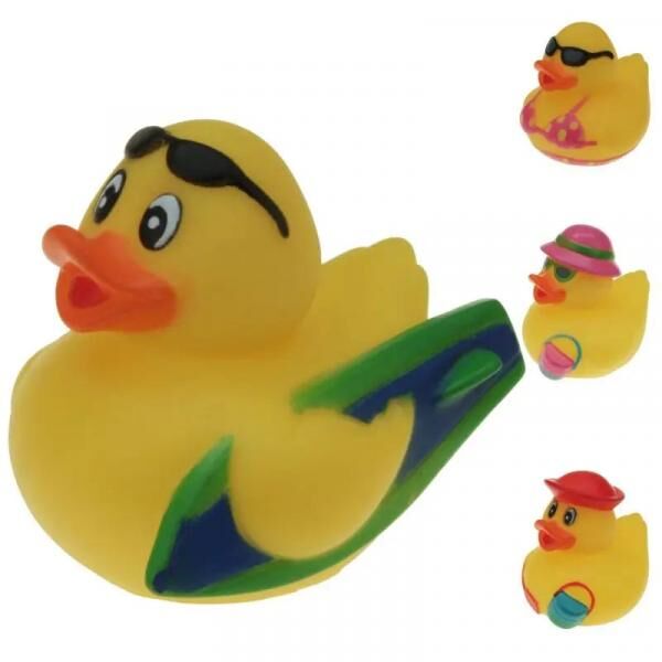 Gummi-Ente "Strand", 5 cm