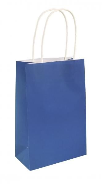 K&ouml;nigsblaue Tasche mit Henkel, 14x21x7 cm - stilvolles Accessoire