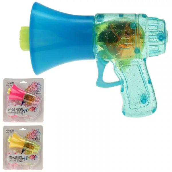 LED-Seifenblasenpistole in Megaphon-Form