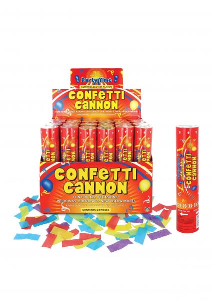 Party-Konfetti-Kanone, 20cm - Bunter Papier-Konfetti-Shooter f&uuml;r Feste