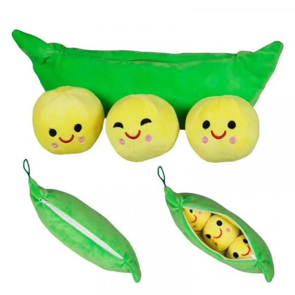 Pl&uuml;sch-Erbsen in einer Schote "Ebbi", 30 cm