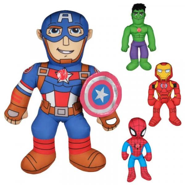Pl&uuml;schfiguren von Marvel-Superhelden mit integriertem Sound, 38 cm