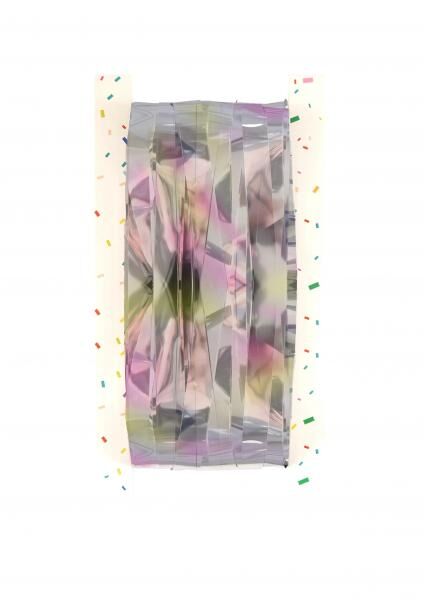 Schillernde Rasenfolie, 1,2 cm dick, 92 x 244 cm &ndash; dekorative Fensterfolie