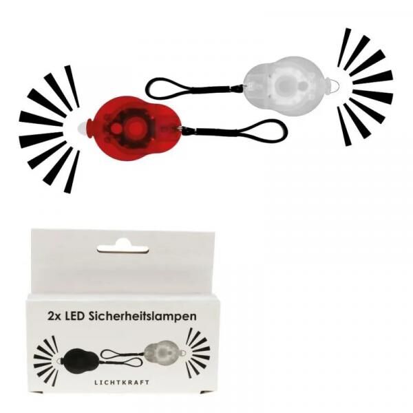 Sicherheitslicht mit Lichtkraft Power LED, 2er Set