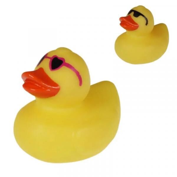 Sonnenbrillen-Gummi-Ente, 5 cm