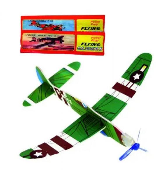 Styroporflieger mit einer Spannweite von 20 cm