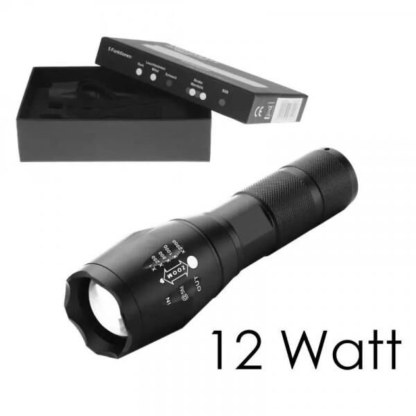 Taschenlampe "Illuminato" mit hoher Leistung, 12 Watt