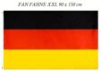 Premium Deutschlandfahne I EM WM Fußball Fan Artikel I Schwarz Rot Gold I Deutschland Fahne I XXL 90 x 150 cm I Top Qualität inkl Messing Ös