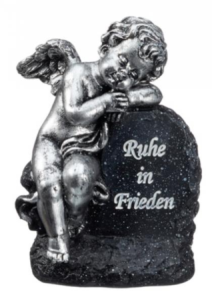 Grabdeko Engel ca. 12 cm, Polyresin Stein Gedenken