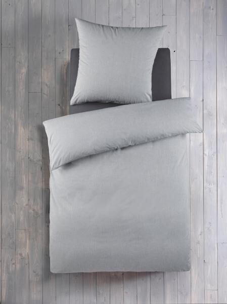 Chambray Bettw&auml;sche 2tlg. - Grau