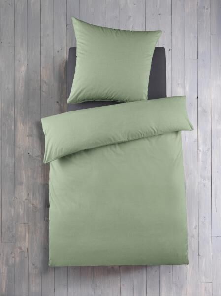 Chambray Bettw&auml;sche 2tlg. - Salbei