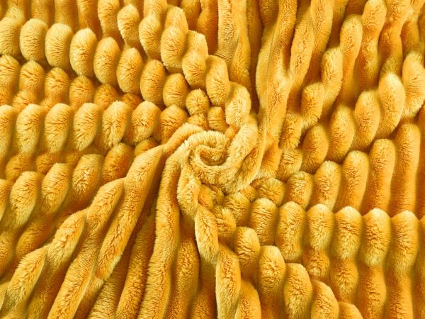 Flanell Decke Nalu" - Curry"