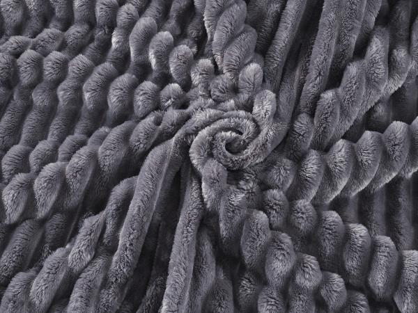 Flanell Decke Nalu" - Grau"