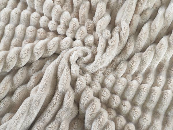 Flanell Decke Nalu" - Taupe"