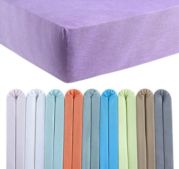 Jersey Spannbettt&uuml;cher BASIC 100/200 cm