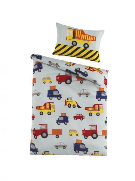 MF Baby Bettw&auml;sche 2tlg. - Baustelle