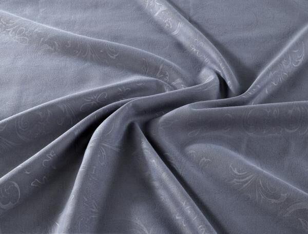 MF Bettw&auml;sche 2tlg. - Floral-Grau