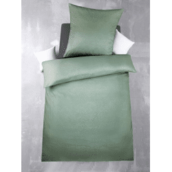 MF Bettwäsche 2tlg. - Floral-Salbei