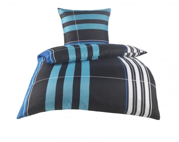 MF Bettw&auml;sche 2tlg. - Karo-petrol