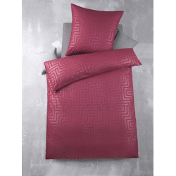MF Bettwäsche 2tlg. - Labyrinth-Bordeaux