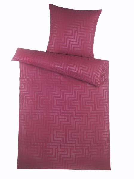 MF Bettw&auml;sche 2tlg. - Labyrinth-Bordeaux