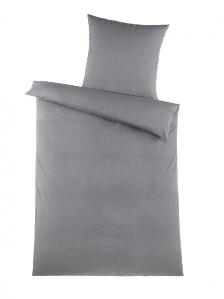 MF Bettw&auml;sche 2tlg. - Melange-Grau