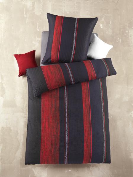 MF Seers. Bettw&auml;sche 2tlg. - Bernhard-rot