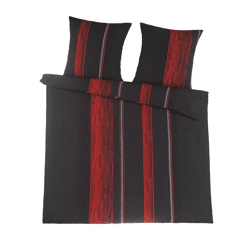 MF Seers. Bettwäsche 3tlg. - Bernhard-rot